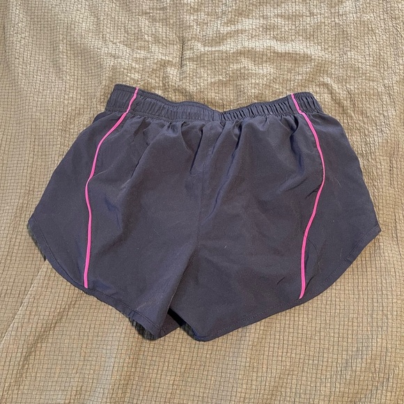 Asics Women's Black and Pink Running Shorts - Picture 2 of 4